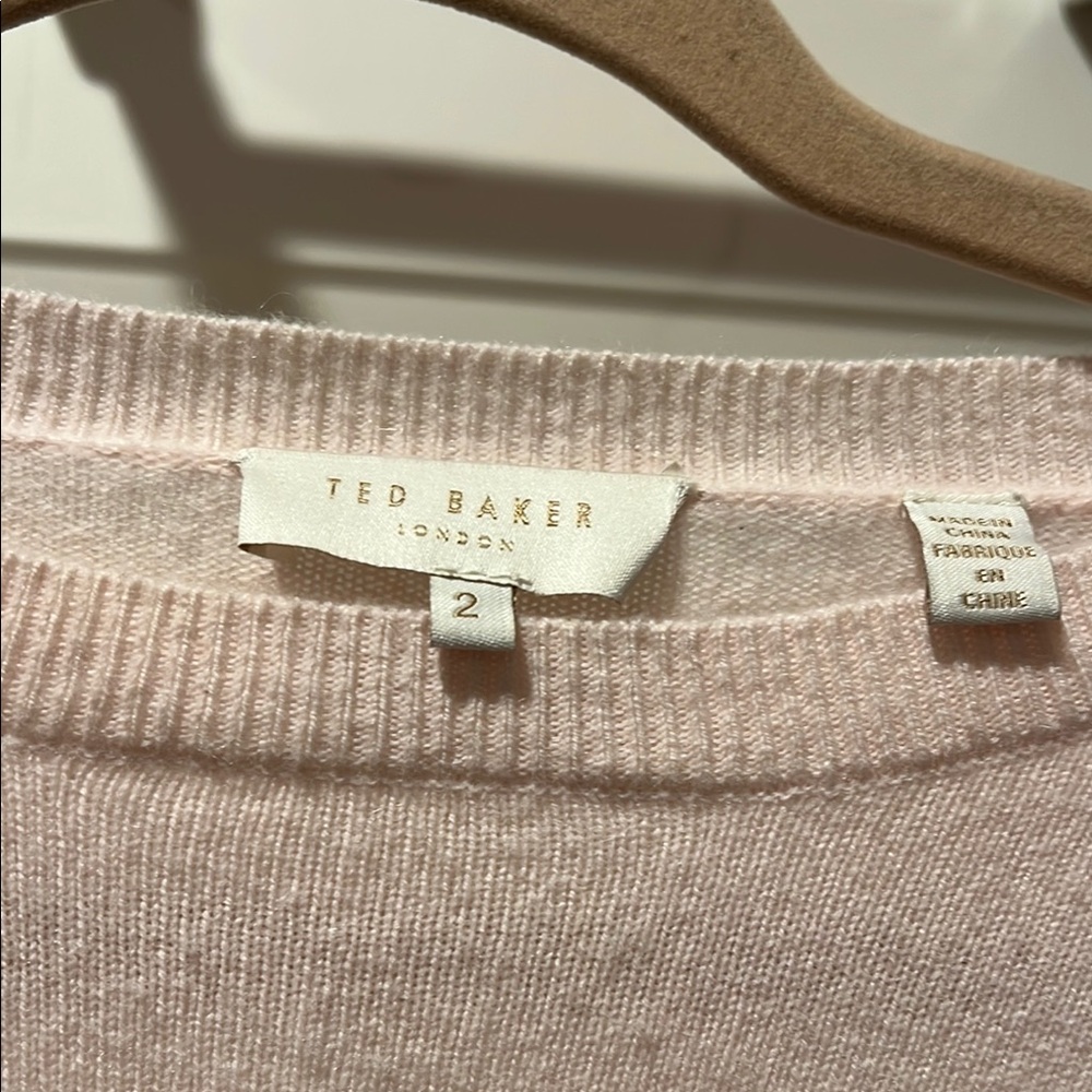 Ted Baker Soft Pink Crew Neck Sweater